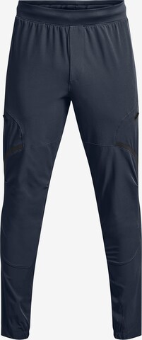 UNDER ARMOUR Workout Pants 'Unstoppable' in Blue: front