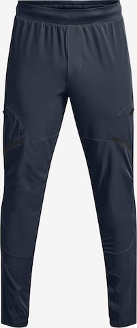 UNDER ARMOUR Regular Workout Pants 'Unstoppable' in Blue: front