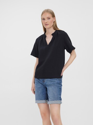 VERO MODA Bluse 'Natali' in Schwarz: Vorderseite