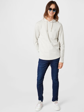 TOM TAILOR DENIM Sweatshirt in Beige