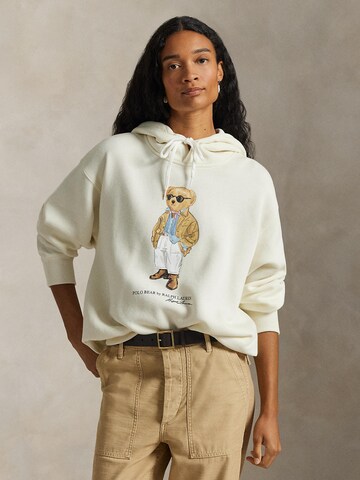 Polo Ralph Lauren Sweatshirt in White: front