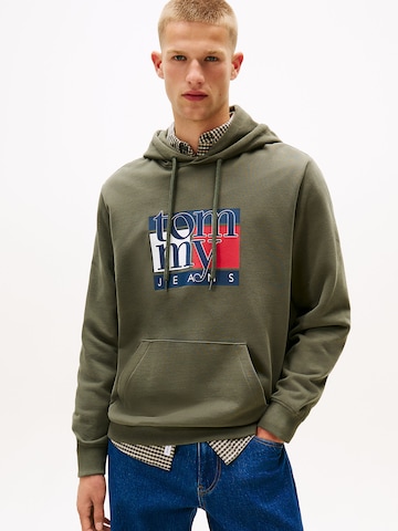 Tommy Jeans Sweatshirt in Green: front