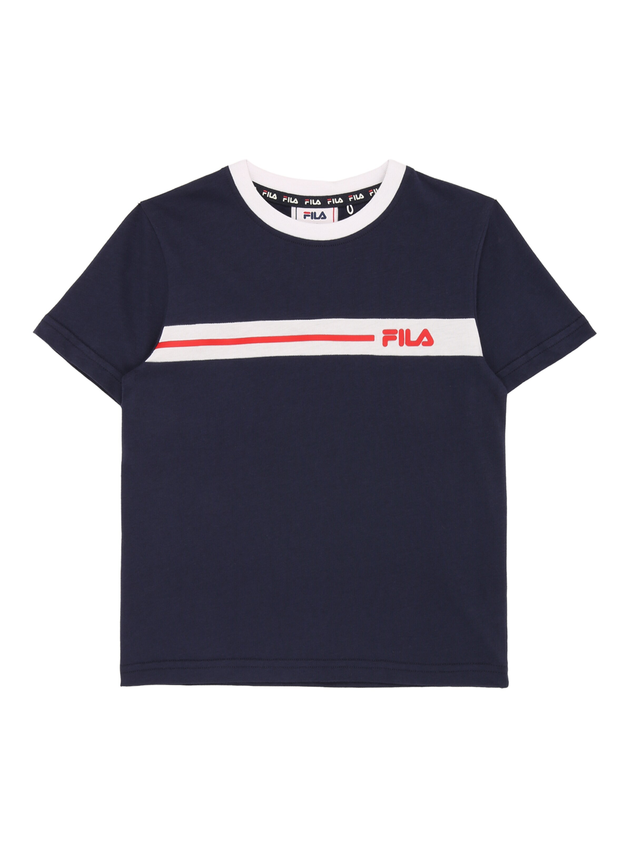 FILA Shirt 'FAVERGA regular graphic t-shirt' in Blue: front
