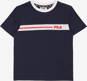 T-Shirt 'FAVERGA regular graphic t-shirt' FILA en bleu : devant