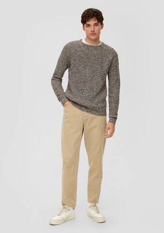 QS Pullover in Braun