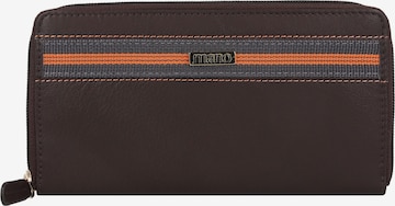 mano Wallet 'Don Leonardo' in Brown: front