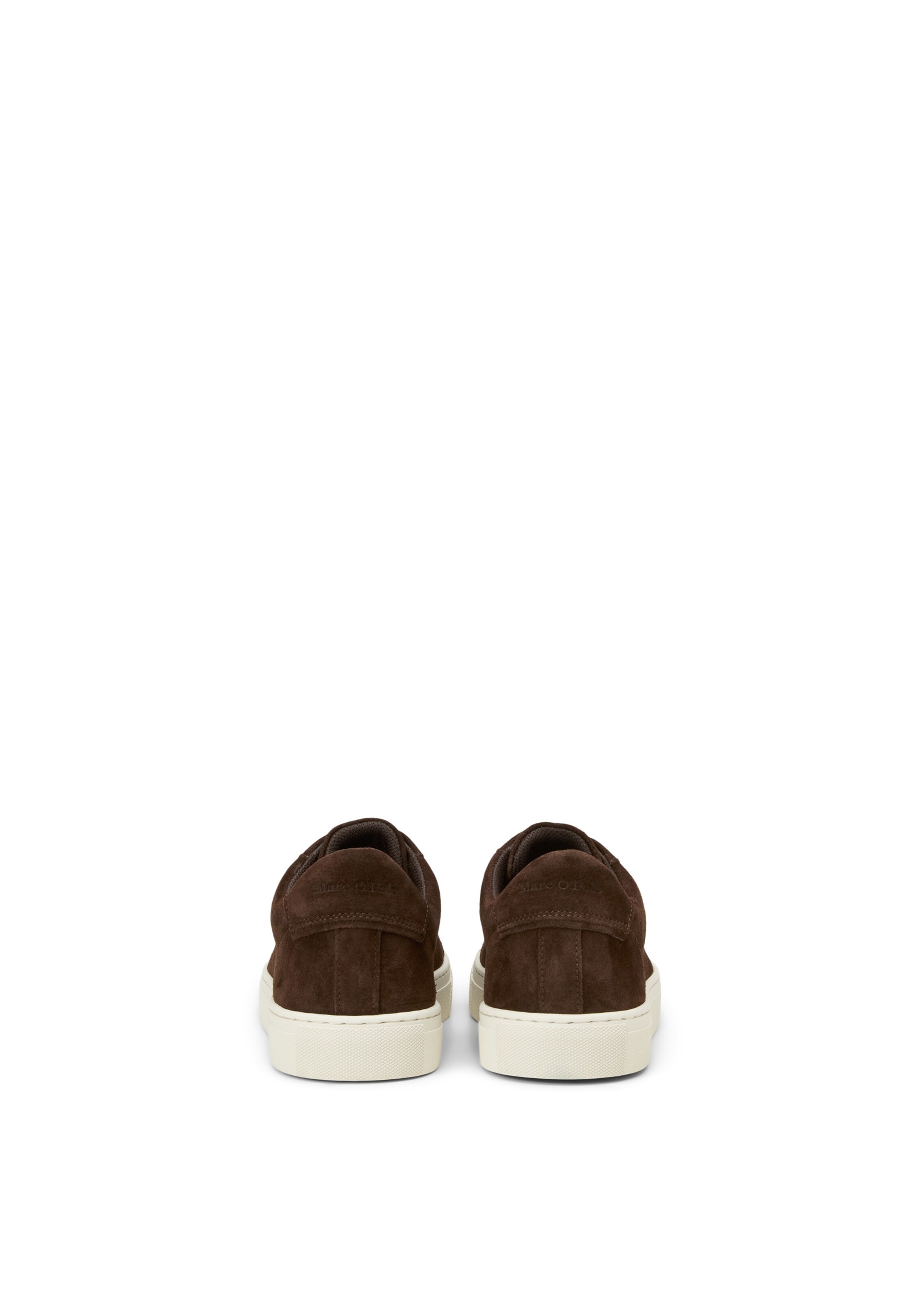 Marc O'Polo Platform trainers ' aus Veloursleder ' in Brown