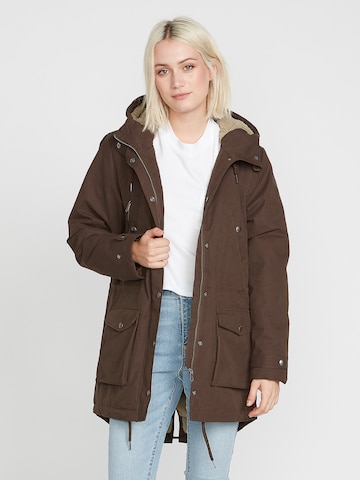 Manteau fonctionnel 'Walk On By' Volcom en marron