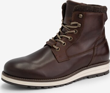 DenBroeck Lace-Up Shoes 'Ferry St.' in Brown: front