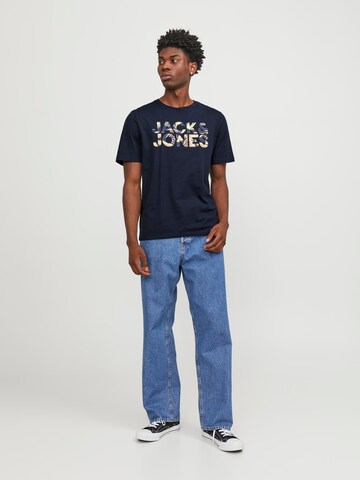 Tricou 'JEFF' de la JACK & JONES pe albastru