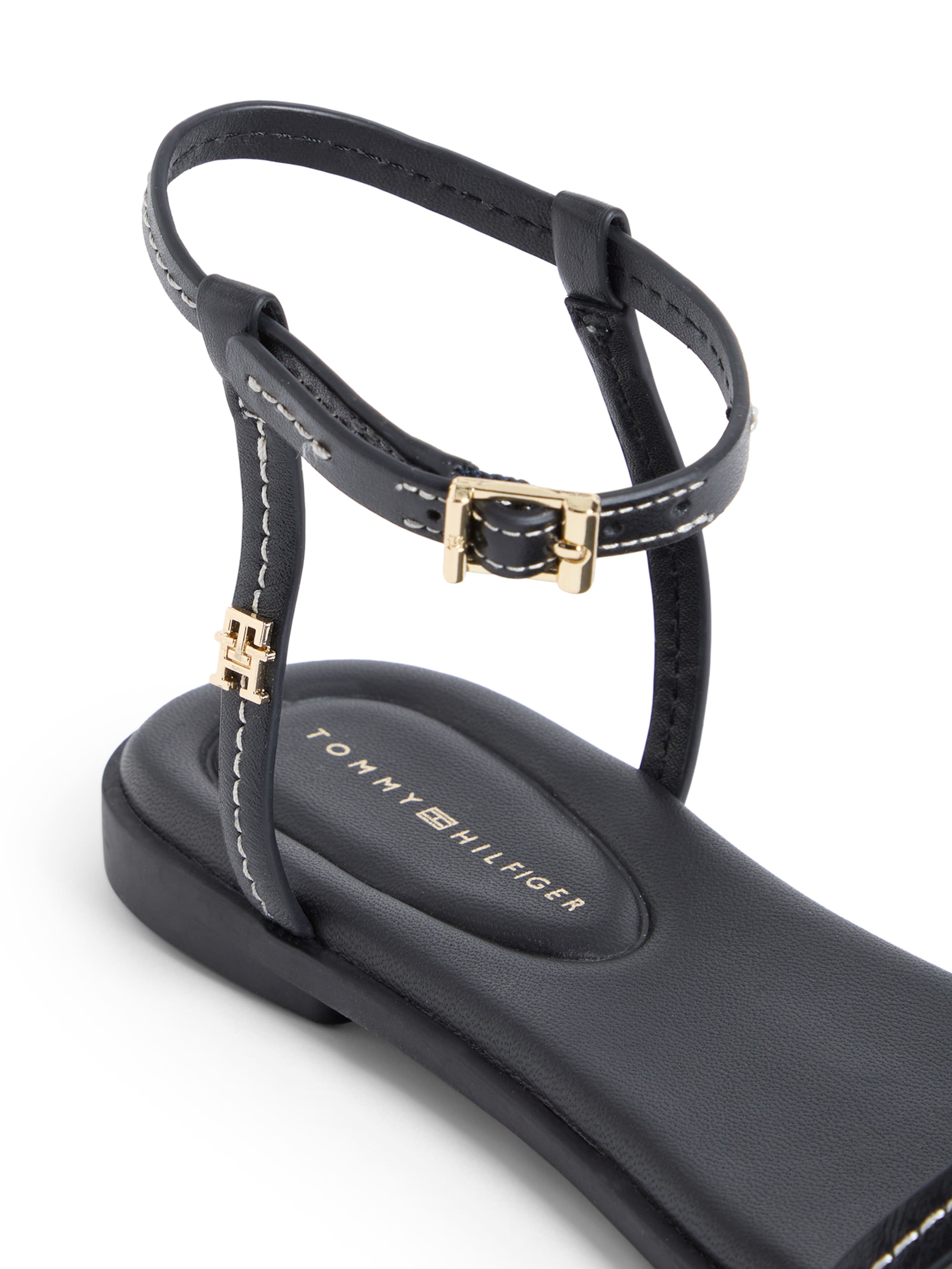 TOMMY HILFIGER - Sandálias com tiras em preto