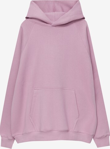 Sweat-shirt Pull&Bear en rose : devant