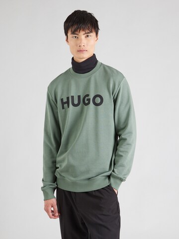 HUGO - Sudadera 'Dem' en verde: frente