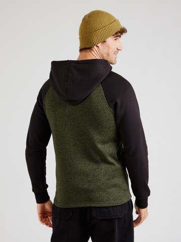 JACK & JONES Zip-Up Hoodie 'ERIK' in Green