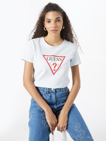 T-shirt GUESS en blanc : devant