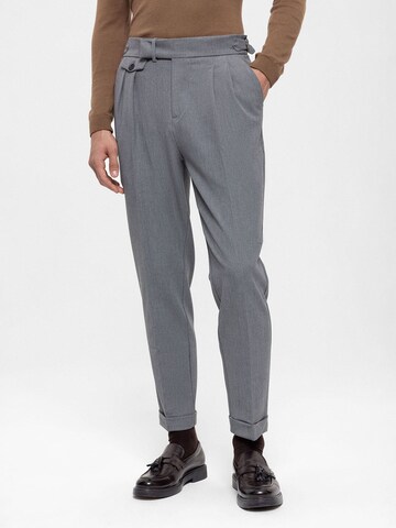 Antioch Regular Pleat-front trousers in Grey