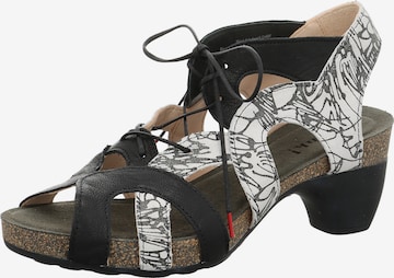 THINK! Sandale 'Traudi' in Schwarz: Vorderseite