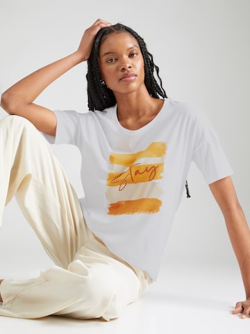 Key Largo T-Shirt 'BRUSH' in Weiß