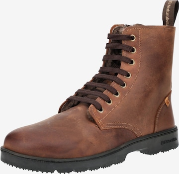 Bottines à lacets EL NATURALISTA en marron : devant