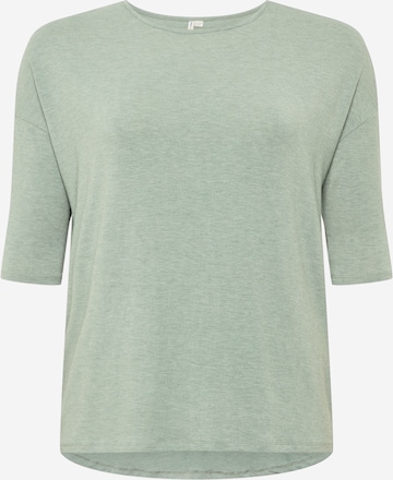 ONLY Carmakoma - Camisa 'LAMOUR' em verde: frente