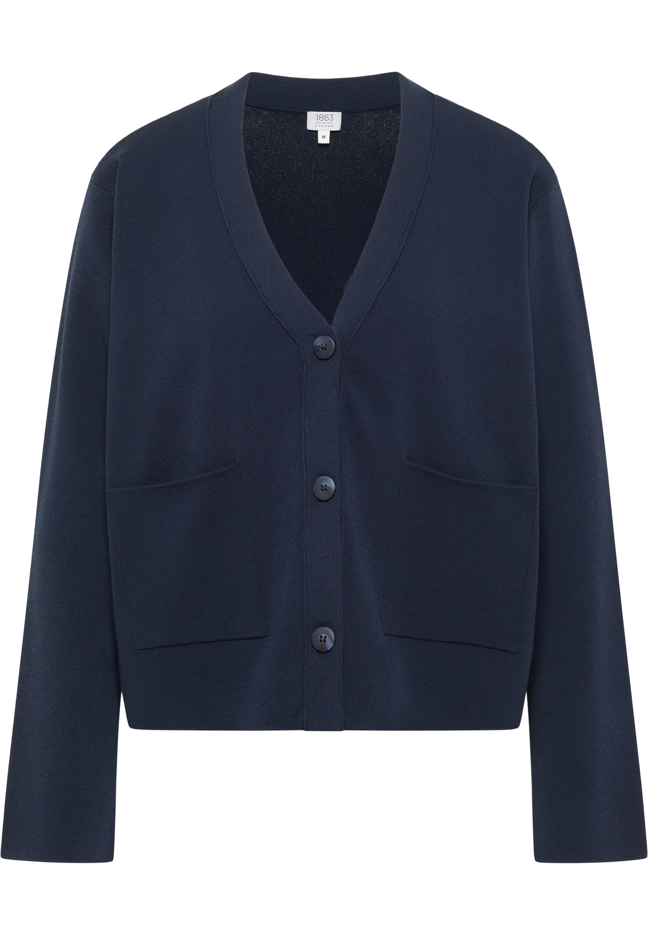 ETERNA Knit Cardigan in Blue: front