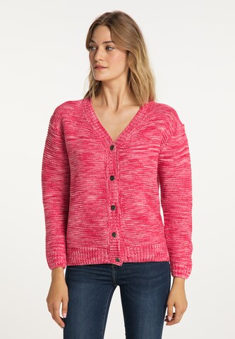 usha BLUE LABEL Gebreid vest in Roze: voorkant