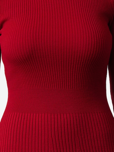 Trendyol Robes en maille en rouge foncé, Vue avec produit