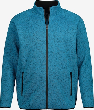 JAY-PI Fleece jas in Blauw: voorkant