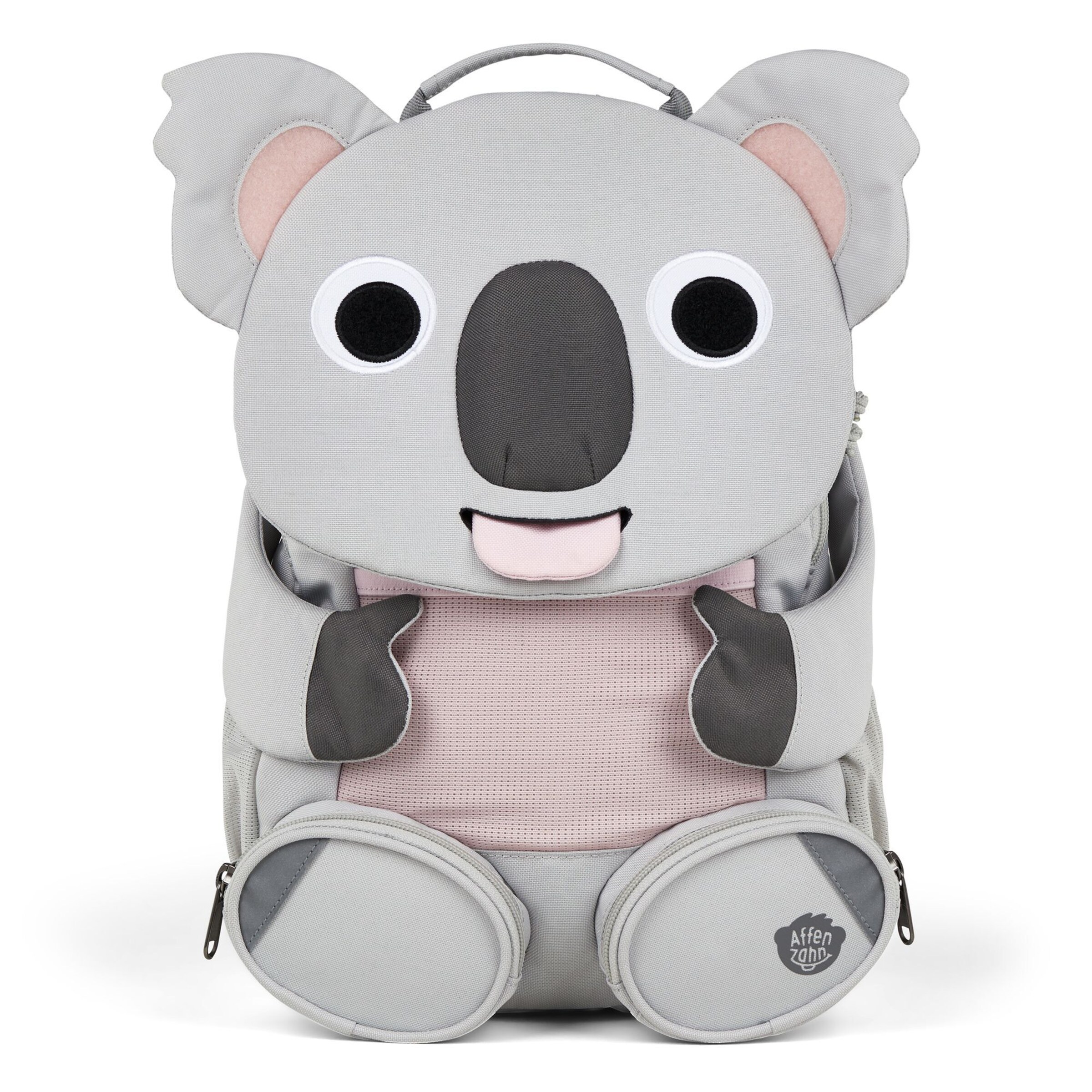 Affenzahn Backpack 'Großer Freund' in Grey: front