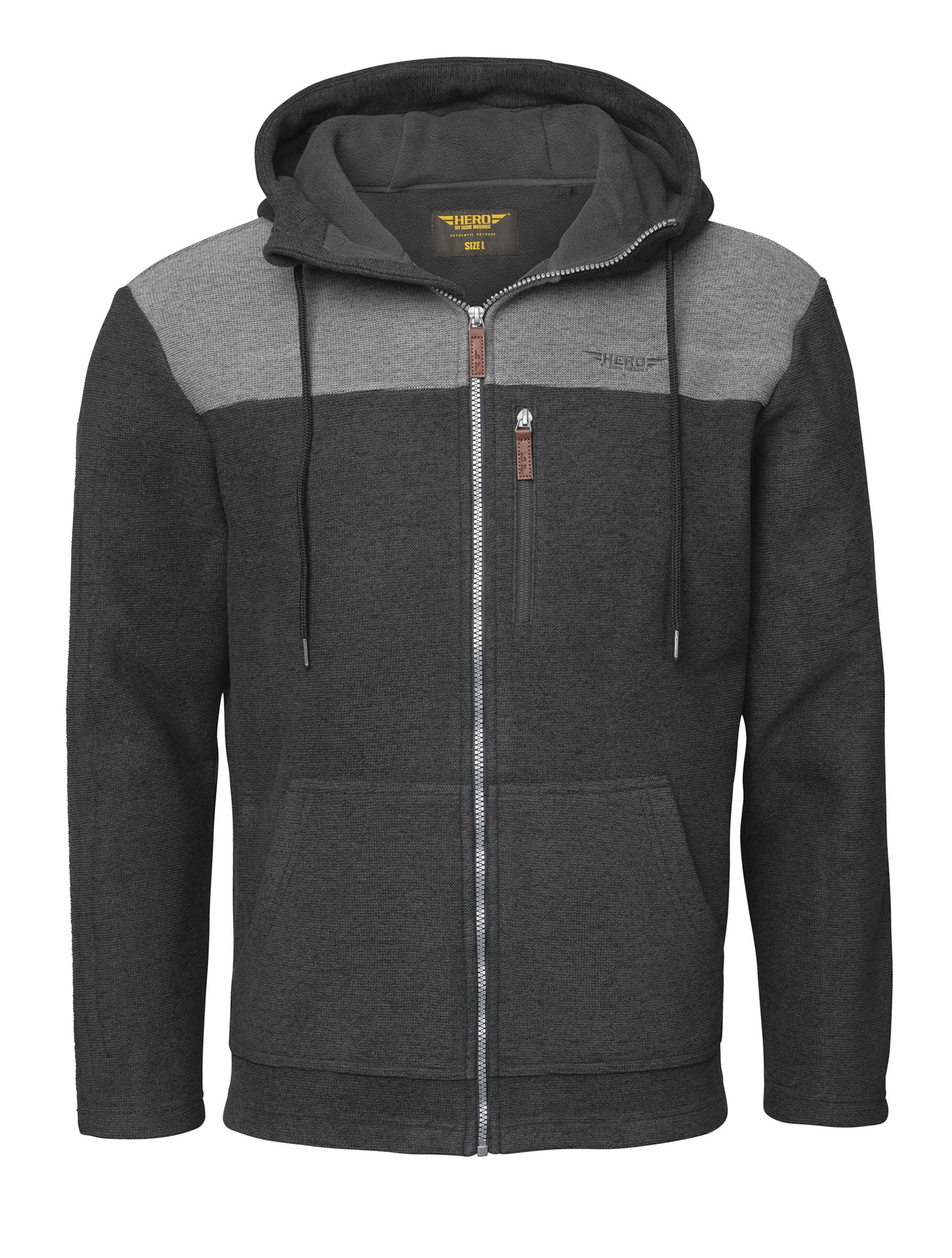 Hero Strickjacke in Grau: Vorderseite