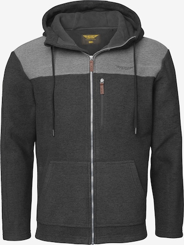 Hero Strickjacke in Grau: Vorderseite