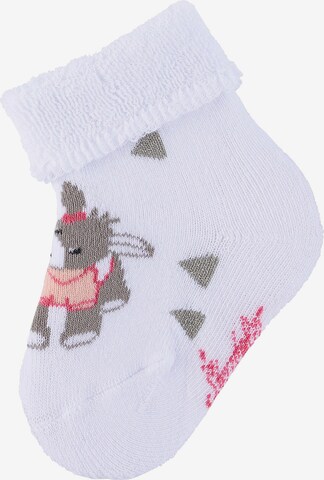 STERNTALER Socks 'Emmi' in White: front