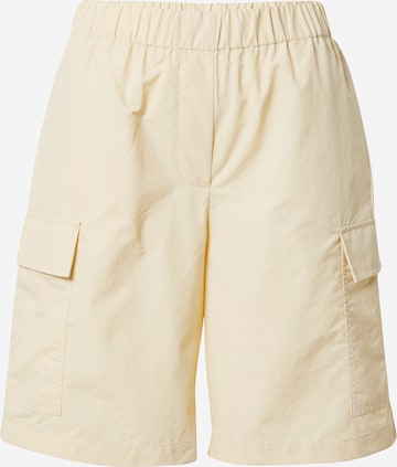 modström Regular Cargo Pants 'Dilara' in Yellow: front