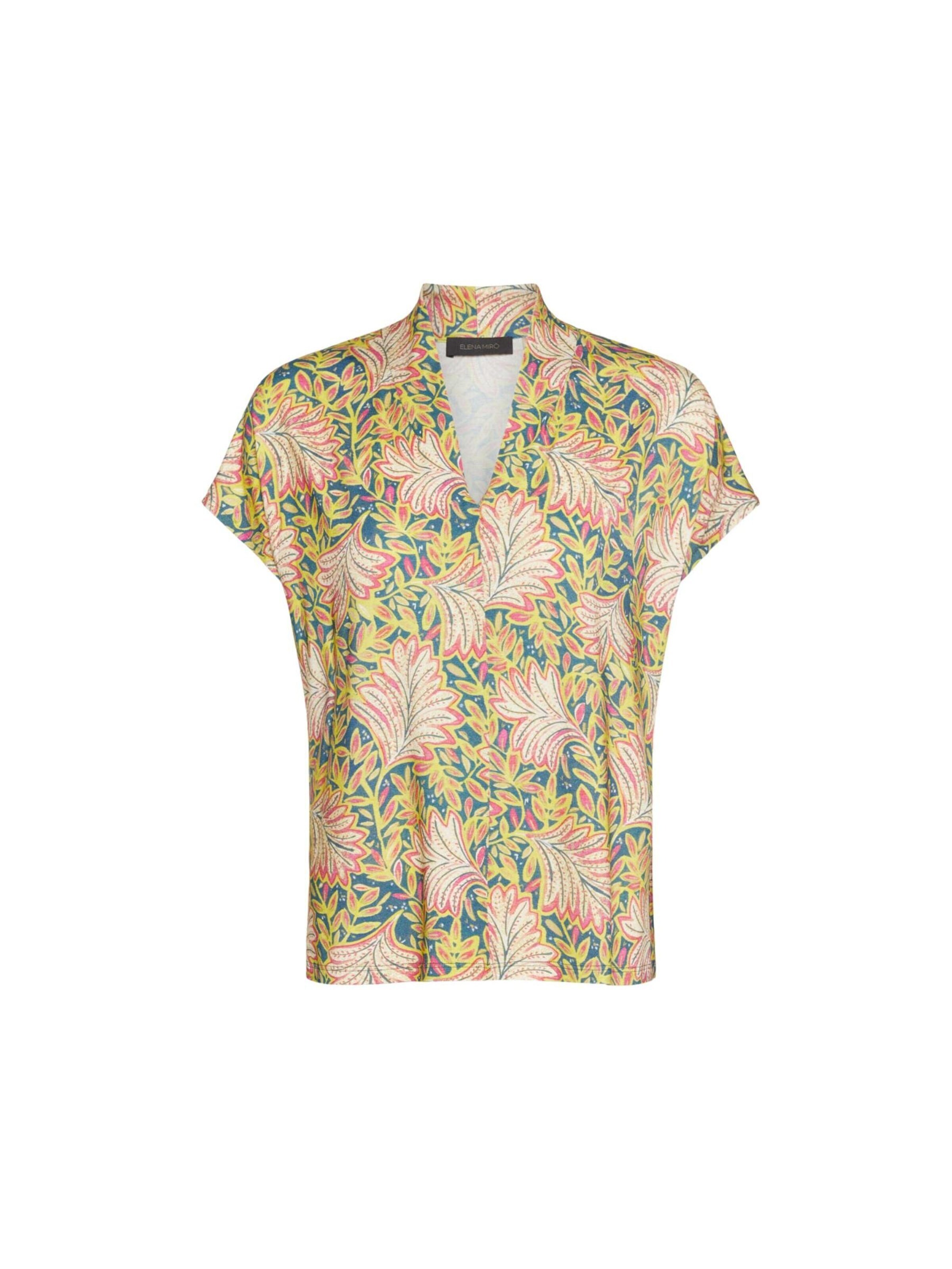 T-shirt Elena Mirò en mélange de couleurs : devant