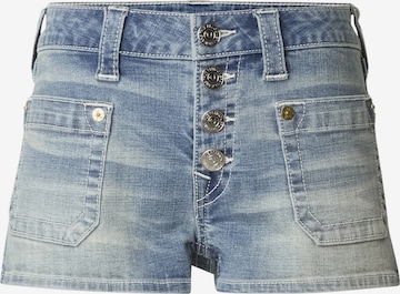 Regular Jean True Religion en bleu : devant
