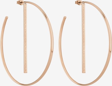 Boucles d'oreilles Liebeskind Berlin en or : devant