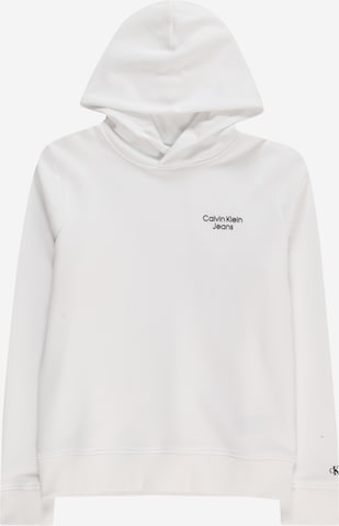 Calvin Klein Jeans Sweatshirt in White: front