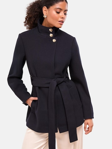 Lipsy Between-seasons coat in Blue: front