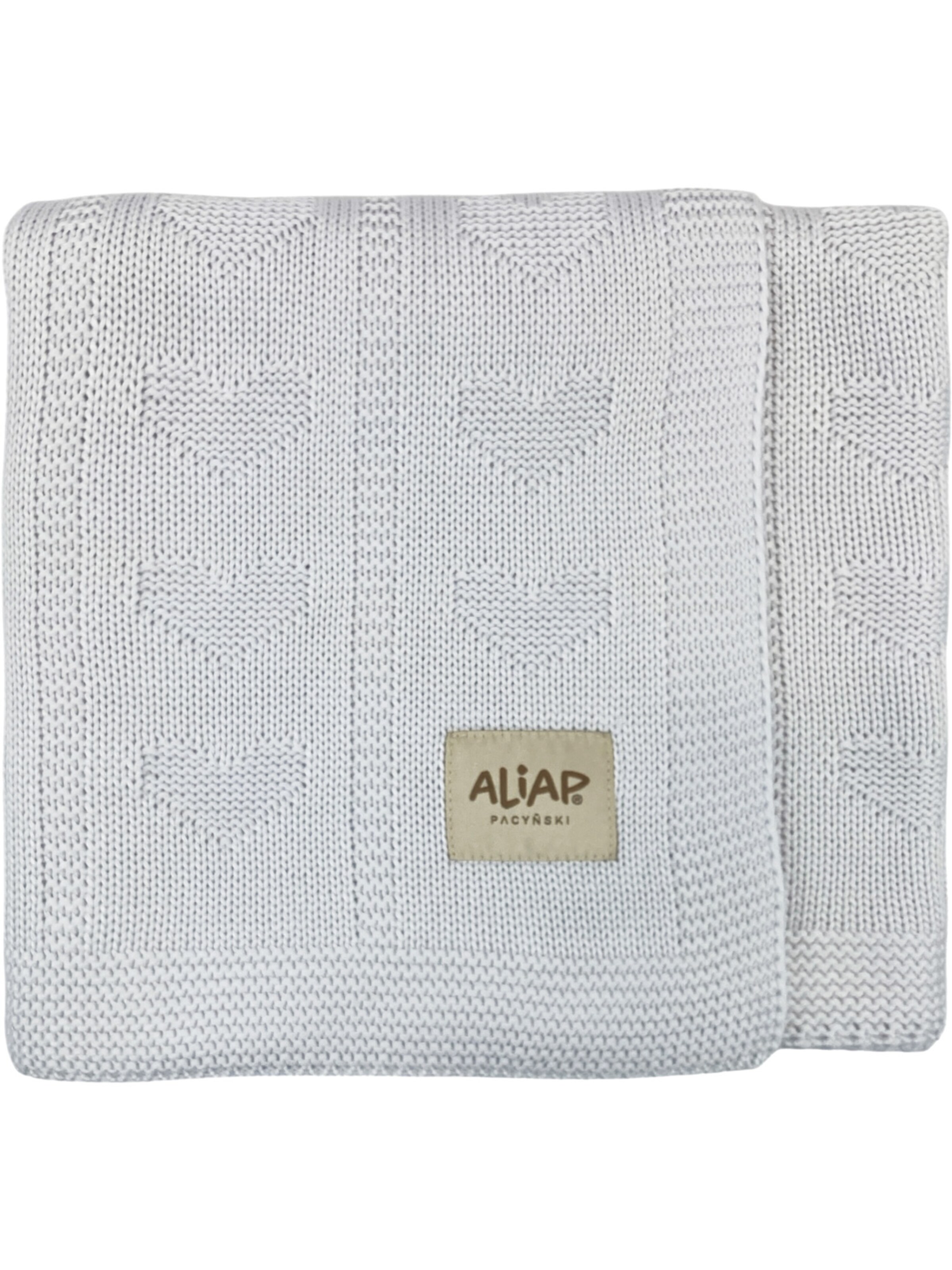 Aliap Babydeken 'Jaquard' in Grijs: voorkant