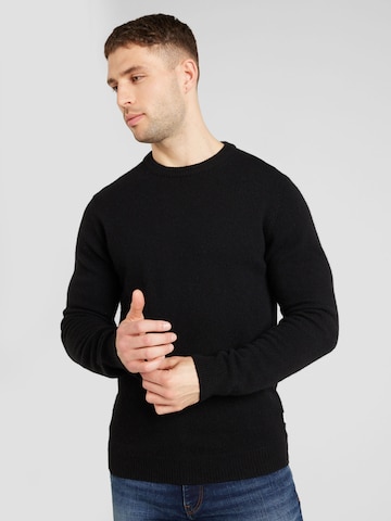 Casual Friday Sweater 'CFKarl' in Black: front