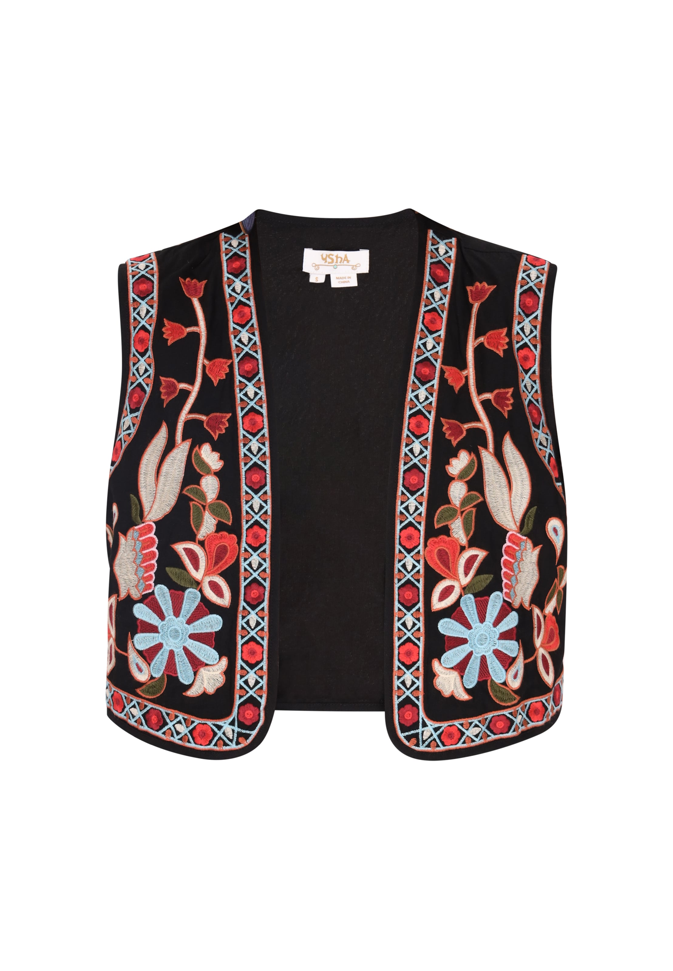 Gilet di usha FESTIVAL in nero: frontale