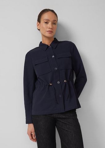 s.Oliver Sweatvest in Blauw: voorkant