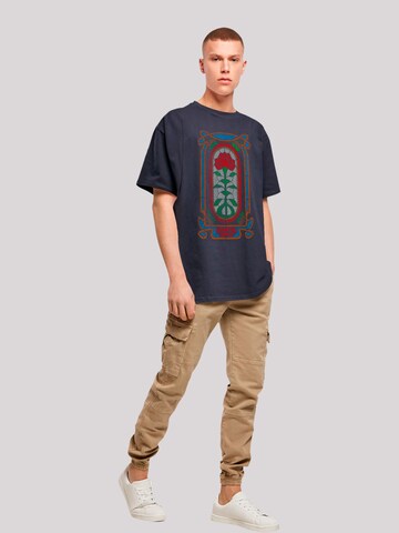 F4NT4STIC Shirt 'Stranger Things Rose Window Netflix TV Series' in Blauw