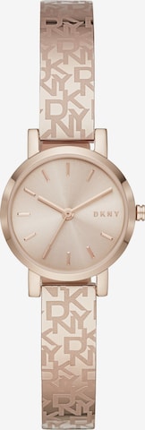 Montre à affichage analogique DKNY en or : devant