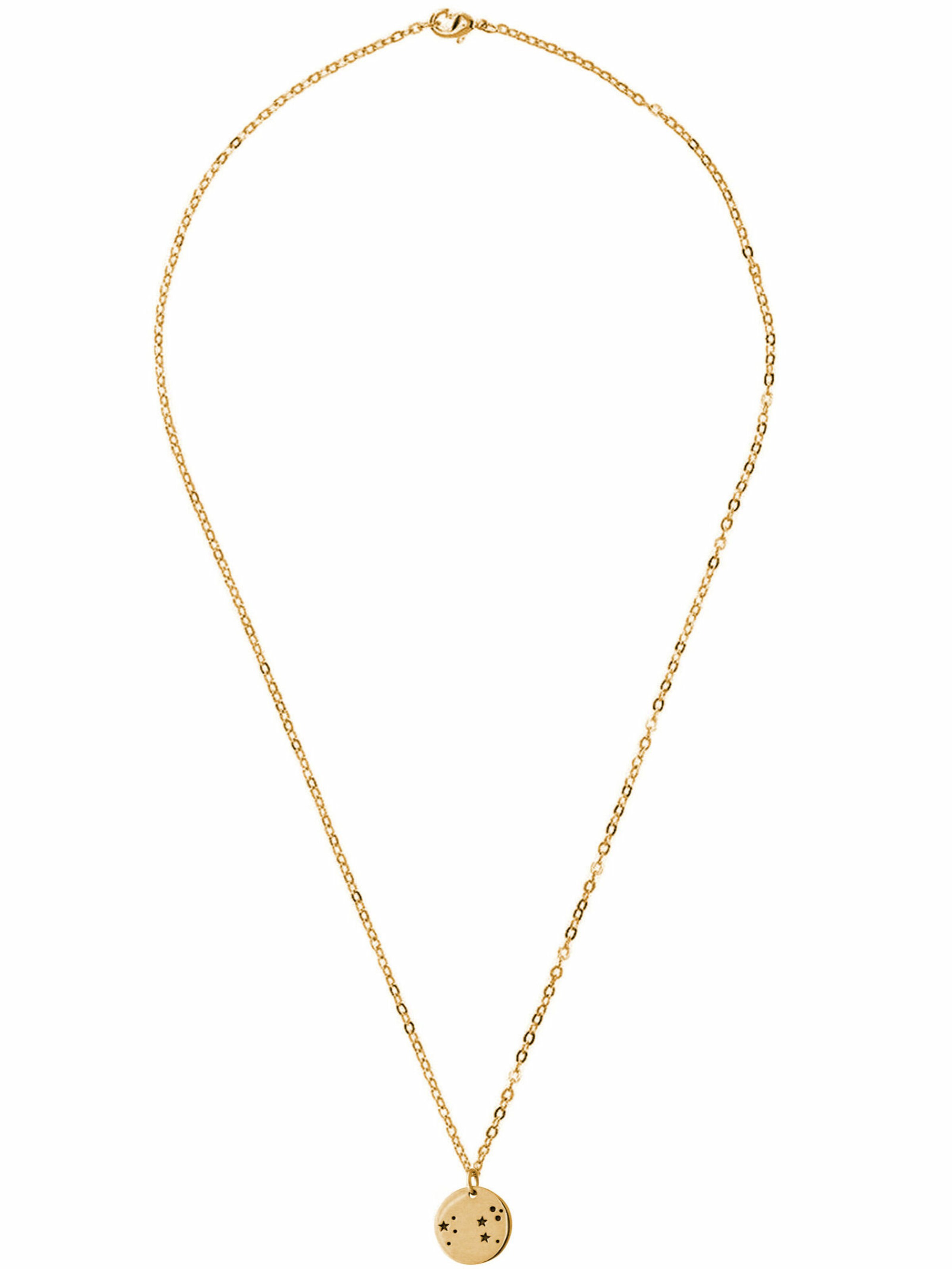 Gemshine Necklace in Gold: front