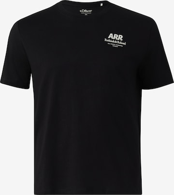 s.Oliver T-Shirt in Schwarz: Vorderseite