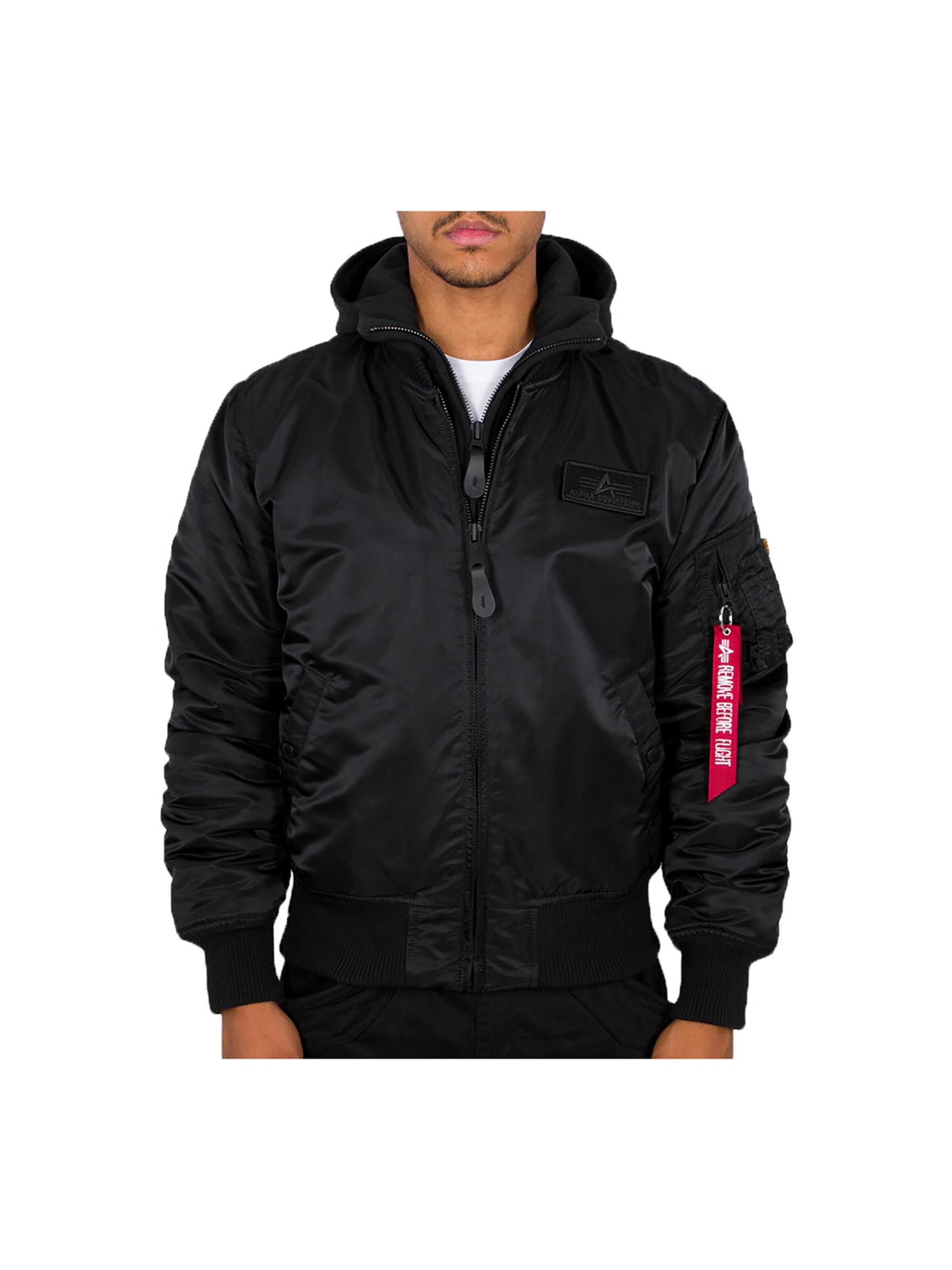 ALPHA INDUSTRIES Between-Season Jacket 'MA-1 ZH' in Black