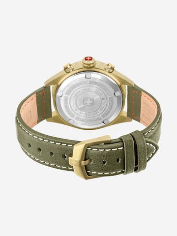 SWISS MILITARY HANOWA Analoog horloge 'Greyhound Chrono' in Groen