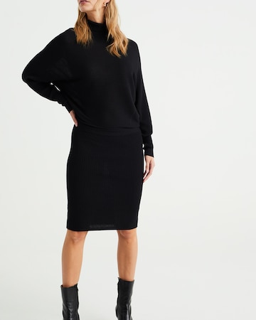 WE Fashion Knitted dress in Black