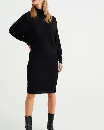 WE Fashion - Vestido de punto en negro